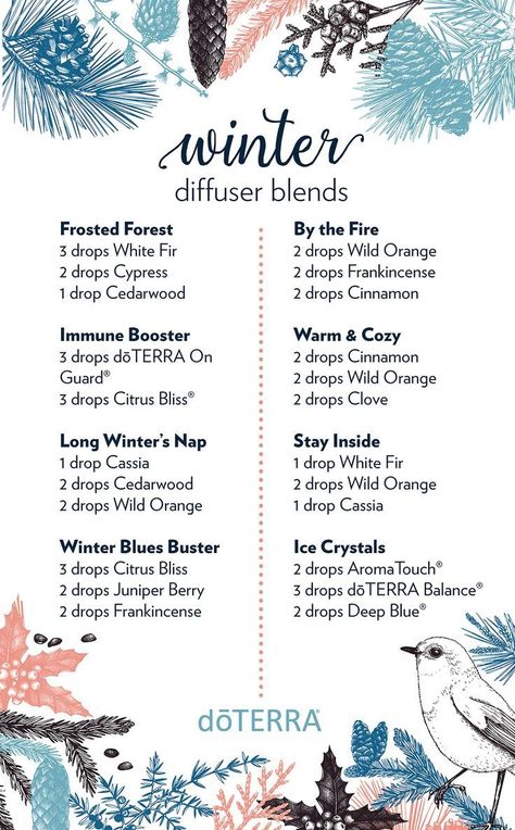 doTERRA Winter diffuser blends #christmas #essentialoils #diffuserblends #doterra Doterra Diffuser Blends, Soya Mumu, Doterra Essential Oils Recipes, Essential Oil Diffuser Blends Recipes, Diy Kosmetik, Essential Oil Diffuser Recipes, Oil Diffuser Recipes, Essential Oil Blends Recipes, Essential Oil Mixes