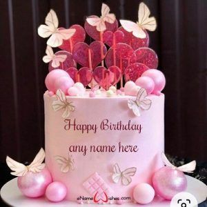 Make Happy Birthday Cake with Name - Best Wishes Birthday Wishes With Name Write Name On Birthday Cake, Cake Name Edit, Birthday Wishes Cake With Name, Happy Birthday Wishes For Her, Name On Cake, Write Name On Cake, Happy Birthday Flower Cake, Happy Birthday Cake With Name, Birthday Cake Write Name