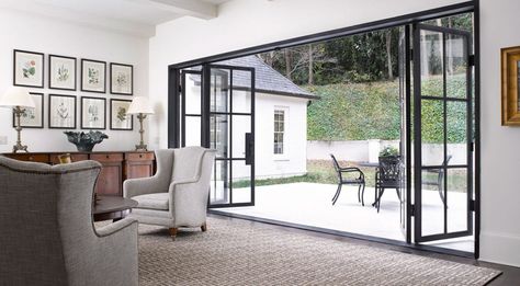 French Steel Glass Doors | Black Steel Doors Atlanta, GA Brooklyn Garden, Steel Company, Steel French Doors, Accordion Doors, Steel Doors And Windows, Steel Entry Doors, Glass French Doors, Deco Studio, Steel Windows