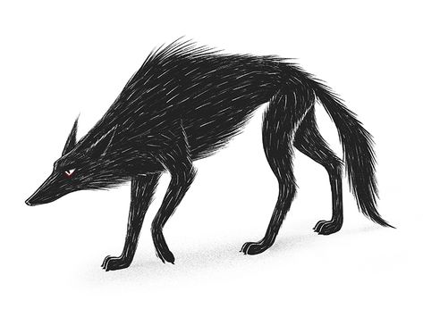 Big Bad Wolf by Julien Laureau | Dribbble | Dribbble Black Wolf Photography, Black Wolves, Wolf Drawings, Big Wolf, Wolf Character, Wolf Illustration, 동화 삽화, Wolf Photography, Arte Peculiar