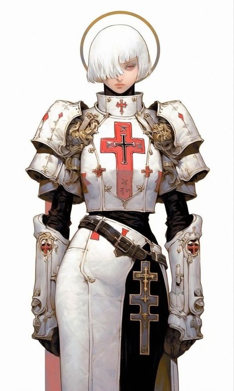 Moon Armor Female, Warhammer 40k Background, Warhammer 40k Character Design, Warhammer 40k Oc, Undead Character Art, Cleric Dnd Art, Female Paladin Art, Warhammer Concept Art, Paladin Character Art