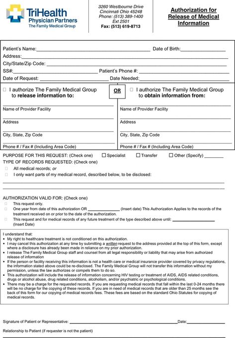 Ohio Medical Records Release Form Download Free Printable Blank Legal Medical Record Release Form, Template or Waiver in different editable formats like Word, Excel, PDF to be used as a legal medical record release contract between two parties Legal Forms, Medical Records, Medical Insurance, Template Site, Blank Form, Medical Information, Counseling, Ohio, Medical