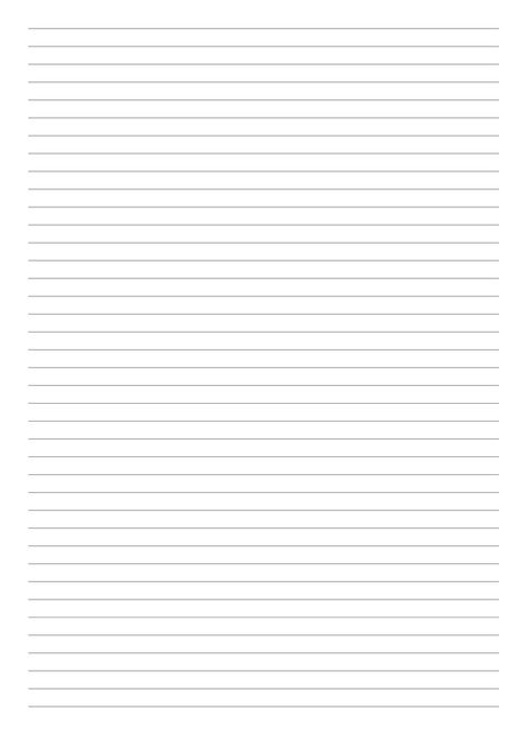 Printable Lined Paper Template with 5 mm line height. Choose page size and download for free. Line height: 5 mm Line weight: 0.2 mm Line color: gray No vertical margin  #linedpapertemplate #writing #linedpaper #plannerobsessed #Printable Writing Page Template, Goodnotes Lined Paper, Lined Letter Paper Printable, Line Pages For Writing, Goodnotes Lined Paper Template, Free Printable Stationery Paper No Lines, A5 Lined Paper Printable Free, Lined Paper Template Free Printable, Paper Lines Free Printable