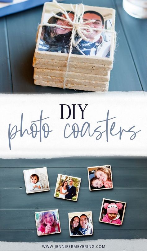 Diy Photo Coasters Tile, Diy Picture Coasters, Photo Coasters Diy, Photo Tile Coasters, Diy Photo Coasters, Making Coasters, Picture Coasters, Diy Coasters Tile, Homemade Coasters