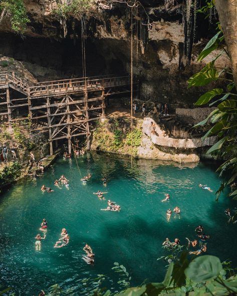 Can you believe this place has a stunning cenote right in the town centre?! 🐠 Welcome to Valladolid, situated in Mexico’s Yucatan Peninsula and only 40 minutes away from Chichen Itza I absolutely loved visiting this colourful place, eating some delicious tacos and cooling off in a cenote - what more could you ask for? #valladolidmexico #valladolidyucatan #valladolid #capturamexico #mexicolors #mexicomagico #mexico #discovermexico #traveltomexico #mexicotravels #mexicotravel #travelmexico... Mexican Cenotes, Things To Do In Merida Yucatan, Valladolid Mexico Photography, Valladolid Mexico, Yucatan Mexico, Colorful Places, Yucatan Peninsula, Chichen Itza, Mexico Travel