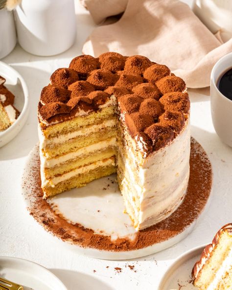 Tiramisu Coffee Recipe, Marscapone Recipes, Coffee Tiramisu, Genoise Sponge, Easy Tiramisu Recipe, Vietnamese Iced Coffee, Birthday Cake Decorating Ideas, Tiramisu Dessert, Coffee Liqueur