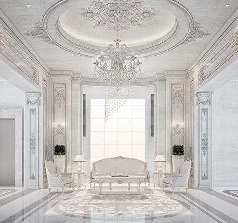 Ions Design, Ceiling Design Living Room, Office Designs, Luxury Bedroom Design, Luxury House Interior Design, Ceiling Design Bedroom, Marble Flooring, Classic Interior Design, Living Room Ceiling