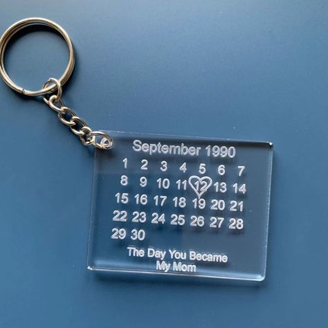 Calendar Keychain ⛄❤️ ~ 2*2 inches ~ MDF wooden/acrylic material ~ High quality print ~ Premium quality chain ~ Custom date/names/text can be done ~ Colours for acrylic: Golden/Copper/Transparent/Black/White/Silver ~ Completely Customisable . #keychain #calendarkeychain #cutegifts #customgift #customisablekeychains #uniquegift #trendy #trendygifts #memories Calendar Keychain, Golden Copper, Acrylic Material, White Silver, Cute Gifts, 9 And 10, Customized Gifts, Premium Quality, Unique Gifts