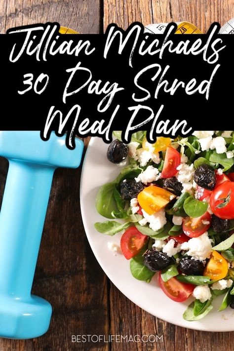 A Jillian Michaels 30 Day Shred meal plan can help you find success in weight loss with simple meal planning and proper nutrition. Jillian Micahels Recipes | Jillian Michaels Weight Loss | Jillian Michaels Workout programs | 30 Day Shred Tips | 30 Day Shred Weight Loss Tips | 30 Day Shred Nutrition Ideas | What to Eat on 30 Day Shred | Home Fitness Tips | How to Lose Weight | Ways to Lose Weight | Beachbody Nutrition Plan Tips via @amybarseghian 30 Day Shred Meal Plan, Jillian Michaels 30 Day Shred Meal Plan, Couples Diet Meal Plan, Julian Michaels 30 Day Shred, 6 Week Shred Meal Plan, 30 Day Meal Plan To Lose 20 Pounds, Shred Meal Plan Women, V Shred Meal Plan Women, Jillian Michaels Meal Plan