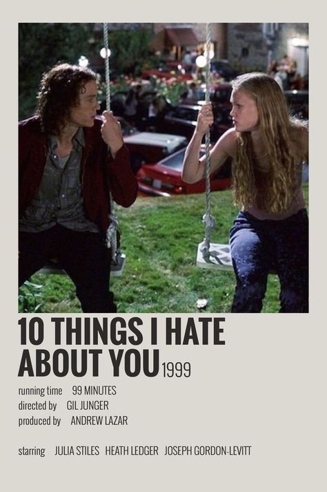 Halloween Costume Movie, Romcom Movies, 10 Things I Hate About You, Iconic Movie Posters, Series Poster, Girly Movies, Film Posters Minimalist, Septième Art, Film Posters Vintage