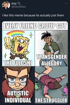 Character Art Inspiration, Timmy Turner, Fairly Oddparents, This Meme, Danny Phantom, Friend Group, Silly Images, Cartoon Memes, Cartoon Crossovers