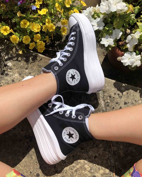 Chunky Converse, Converse All Star Move, Converse Move, Converse Shoes High Top, Chuck Taylor All Star Move, Hype Shoes, Aesthetic Shoes, Swag Shoes, Pretty Shoes