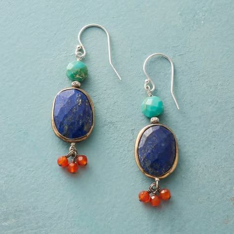 Handmade Earrings for Women | Sundance Catalog Popular Earrings, Sun Earrings, Colorful Stones, Sundance Catalog, Shop Jewelry, Beaded Jewelry Patterns, Jewelry Patterns, Jewelry For Women, Unique Earrings