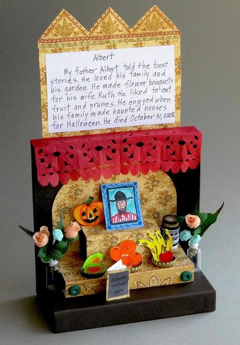 Dia De Los Muertos Crafts Ideas, Day Of The Dead Ofrenda, Diy Day Of The Dead, Den Mrtvých, Stranger Things Halloween Party, Dia De Los Muertos Decorations Ideas, Spanish Projects, Stranger Things Halloween, Mini Altar