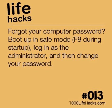 Computer Password, 1000 Lifehacks, Computer Tricks, Computer Hacks, Computer Help, Computer Shortcuts, Technology Hacks, 1000 Life Hacks, Computer Knowledge