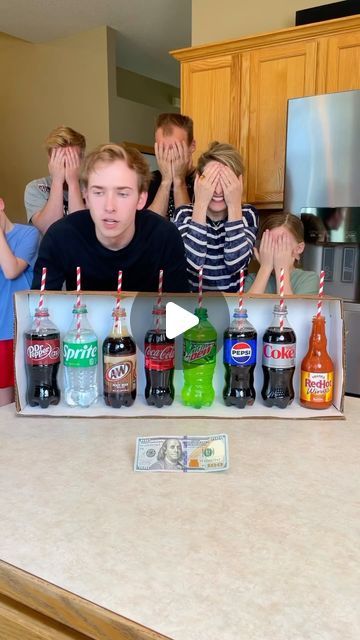 Drink Guessing Game, Guess The Drink Game, Red Neck Party Games, Party Guessing Games, Candle Blowing Game, Benson Bros Games, Mystery Drink Challenge, House Party Games, Fun Games To Play With Friends