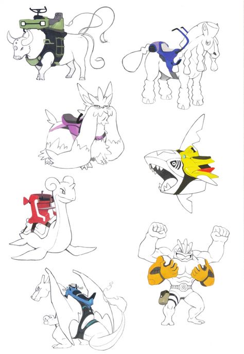 Pokemon Teams Ideas, Fan Made Pokemon Designs, Pokemon Mabosstiff, Fakemon Trainer, Pokemon Dungeon, Mega Evolution Pokemon, Pokemon Project, Pokemon Sketch, Pokemon Breeds