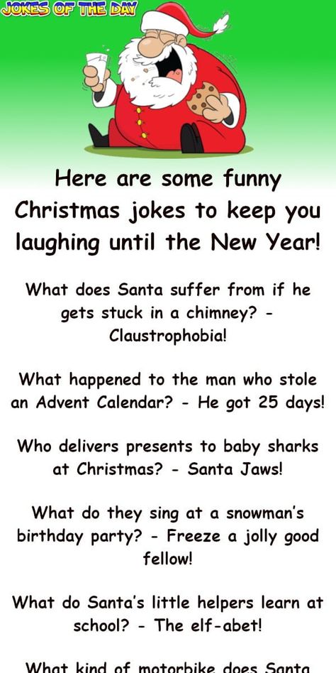 Santa Jokes For Adults, Christmas Dad Jokes Hilarious, Funny Christmas Jokes For Adults, New Years Jokes, Christmas Jokes For Adults, Christmas Funnies, New Year Jokes, Christmas Jokes For Kids, Christmas Riddles