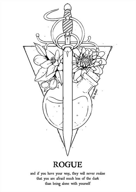 saepe creat molles aspera spina rosas ] pinterest : @ninelikethenumber Rogue Tattoo, Elf Rogue, Arcane Trickster, Half Elf, Three In One, Dragon Age Inquisition, Dnd Art, Dragon Age, Dnd Characters