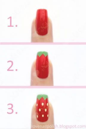 Cool nice awsome Strawberry Nail Art, Strawberry Nail, Strawberry Festival, Really Cute Nails, Nails For Kids, Cute Nail Art, Dipped Nails, Fancy Nails, Tutorial Diy