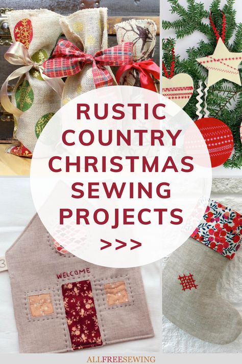 Sewing For Christmas Ideas, Christmas Sewing Projects Easy, Christmas Crafts Using Fabric, Things To Make With Christmas Fabric, Free Christmas Sewing Projects, Small Christmas Sewing Projects, Kitchen Towels Crafts Free Pattern, Christmas Fabric Ideas, Fabric Christmas Crafts Diy Projects