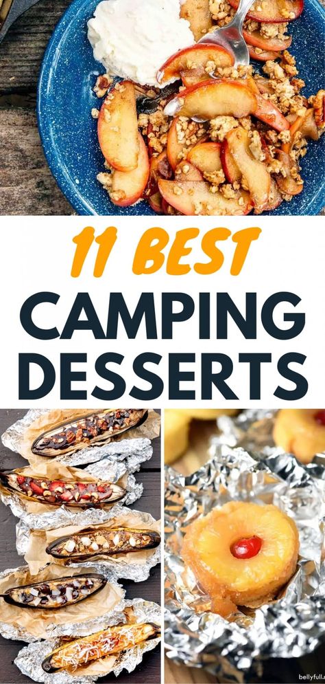 Foil Packet Desserts, Camping Dessert Ideas, Desserts To Share, Camping Dessert Recipes, Campfire Desserts, Grilled Desserts, Foil Dinners, Camping Desserts, Camping Snacks