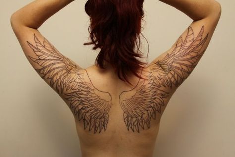 Angel Wings Tattoo Shoulder, Wing Tattoo On Shoulder, Wing Tattoo Arm, Angle Wing Tattoos, Angel Wings Tattoo On Back, Wing Tattoos On Back, Alas Tattoo, Tattoo Son, Wing Tattoo Designs