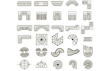 Creative Modern Staircase Design Ideas Dnd Details - Engineering Discoveries Stairway Design Ideas, Stairs Floor Plan, Staircase Layout, Stair Layout, Floor Plan Symbols, Modern Staircase Design, Staircase Design Ideas, درج السلم, Stair Plan