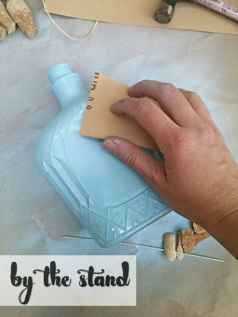 Make Gorgeous Decanters from Old Liquor Bottles Old Liquor Bottles, Alcohol Bottle Crafts, Crown Royal Bottle, Best Spray Paint, Liquor Bottle Crafts, Empty Glass Bottles, Liquor Decanter, Alcohol Bottles, Altered Bottles