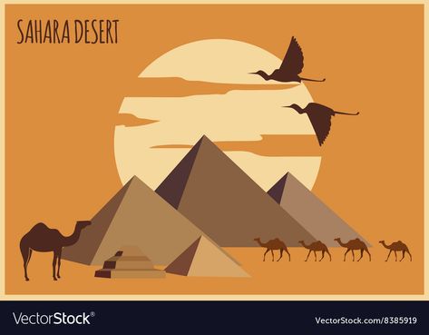 Desert Graphic, Sahara Desert, Graphic Template, Template Download, High Res, Png Images, Adobe Illustrator, Vector Images, Vector Free