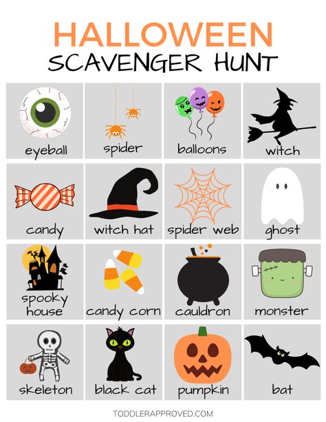 Printable Halloween Scavenger Hunt, Bat House Plans, Halloween Toddler Party, Fun Halloween Party Games, Halloween Party Activities, Halloween Scavenger Hunt, Bat House, Halloween Bingo, Halloween Games For Kids