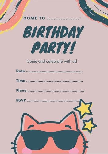 Cat Themed Party Invitations | FREE Printables | OHbaby! Cat Themed Party, Themed Party Invitations, Cat Invitations, Antenatal Classes, Cat Themed Parties, Cat Themed, Cat Theme, Themed Party, Birthday Party Invitations