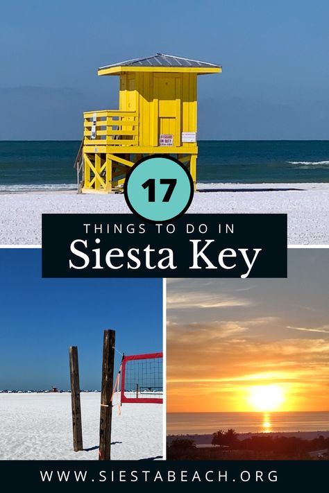 Planning a trip to Siesta Key? Don't miss out on these 17 incredible things to do! From lounging on pristine white sandy beaches to exploring hidden gems, this guide will make sure you experience the best of Siesta Key. Perfect for first-time visitors or seasoned travelers looking for new adventures! 🏖️ #SiestaKey #SiestaKeyBeach #BeachVacation Florida, Siesta Beach, Siesta Key Florida, Siesta Key, Best Places To Eat, Places To Eat, First Time, Things To Do, Key