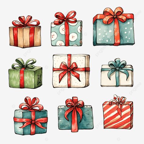 hand drawn presents collection for holidays birthday and christmas gift doodle gift package png Gift Doodle, Free Clipart Images, Christmas Drawing, Gift Package, Free Clipart, Gift Packs, Holiday Birthday, Clipart Images, Free Png