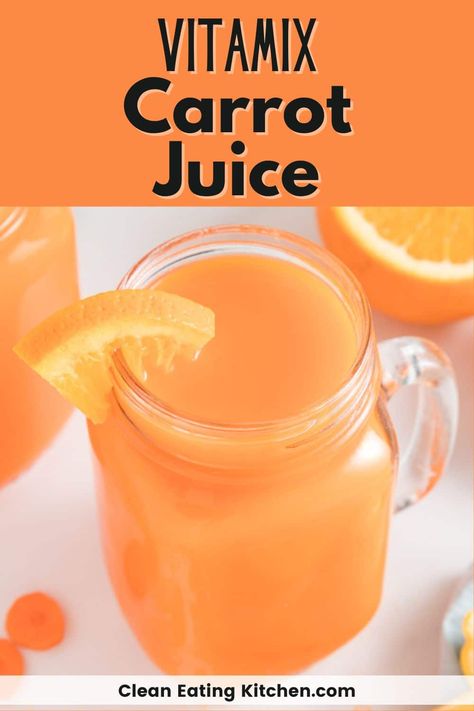 Carrot Juice Recipe Blender, Vitamix Healthy Recipes, Vitamix Juice, Vitamix Juice Recipes, Inflammatory Drinks, Juices Recipes, Orange Carrot Juice, Carrot Juice Recipe, Vitamix Smoothies