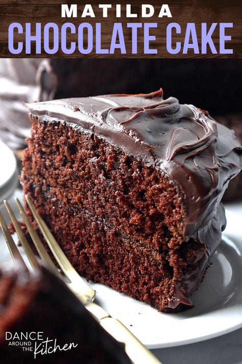 Matilda Chocolate Cake, Matilda Cake, Fudgy Chocolate Cake, Brick Street, Angel Food Cake Pan, Baking Cocoa, Best Chocolate Cake, Moist Chocolate Cake, Conventional Oven