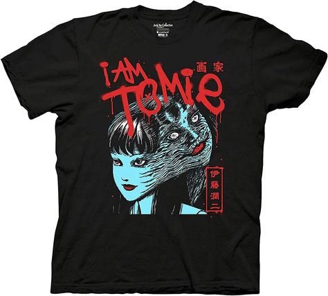 Amazon.com: Mens Junji Ito Tomie Shirt - I Am Tomie Kawakami Shirt - Tomie Manga Anime Graphic Shirt (Black, Small) : Clothing, Shoes & Jewelry Kawakami Tomie, Tomie Manga, Junji Ito Tomie, Tomie Kawakami, Trending Graphic Tees, Famous Logos, Metal T Shirts, Junji Ito, Turtleneck Sweatshirt