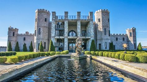 With a back story straight out of a fairy tale, this massive European-inspired castle in Versailles, KY, is on the market for $15 million. Kentucky Castle, Versailles Ky, Royal Music, Castle Home, Barndominium Plans, My Old Kentucky Home, Castle House, Fairytale Castle, Beautiful Castles