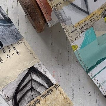 Tiffany Sharpe on Instagram: "I started working on this snippet roll during the live Zoom Fodder School LoveFest and haven’t stopped! I think this is the perfect way to use up some of the messy and playful morning pages made with @juliehamiltoncreative. Especially if anyone played with a different color palette than what they typically use and now have no idea what to do with those papers. I used @ricki_ticki_tavy’s method of creating snippet rolls from her August lessons. I love how one les Fodder School, Snippet Roll, Snippet Rolls, Morning Pages, Journal Inspiration, And Now, Different Colors, The Live, Color Palette