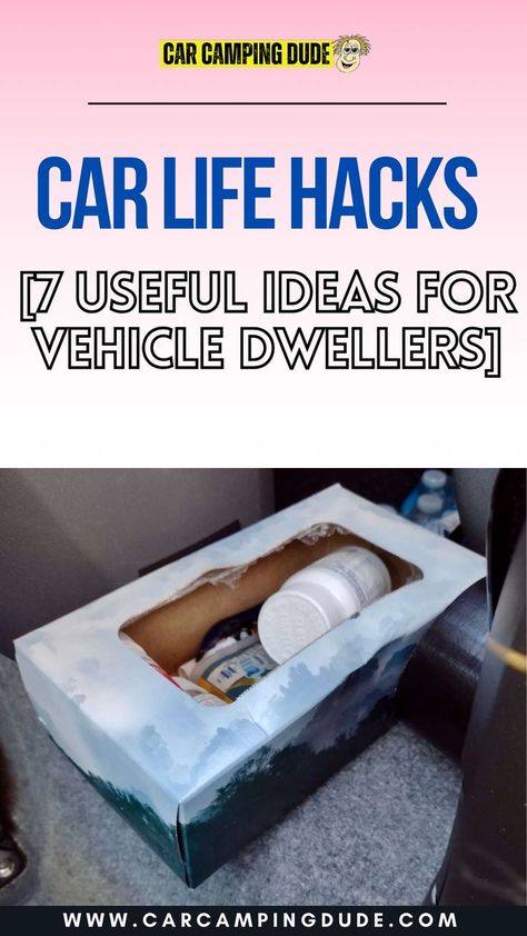 CarLifeHacks | LifeOnTheRoad | CarCamping Car Living Hacks, Live In Your Car, Living In Car, Car Life Hacks, Car Living, Car Life, Hacks And Tips, Clever Gadgets, Useful Ideas