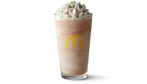 McDonald's Large Chocolate Shake Nutrition Facts Outback Bloomin Onion, Mcdonalds Shakes, Mccafe Coffee, Fast Food Workers, Liquid Sugar, Caramel Mocha, Breakfast Burger, Iced Mocha, Hazelnut Coffee