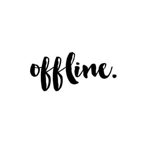 Spending the day offline and tech free. I've had a lot of momentum in business lately and as a result I haven't slowed down on the weekends to unplug as much as I usually do. I know the importance of unplugging and going offline but I've neglected my own rules. So here's too the rest of the weekend offline. Who's with me? Offline Quote, Wanderlust Quotes, Vacation Quotes, Social Media Break, See Ya, Peace Quotes, Taking A Break, Phone Background, In The Meantime