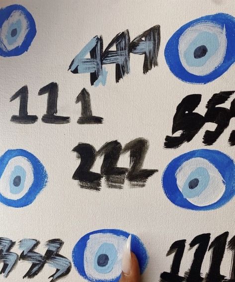 An Eye, Evil Eye, The Wall, Angel, Paint, Canvas, Wall, Blue, Instagram