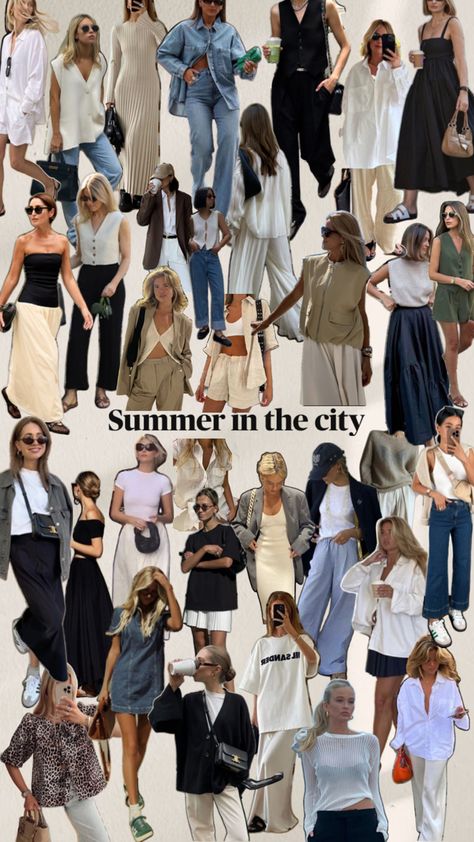 #summer #outfits #outfit #style #summer #spring #neutrals #clean #cool #girl #minimalist #woman #classic Coastal Fashion Summer, City Summer Outfits, Spring Neutrals, Autumn Capsule Wardrobe, Simple Style Outfits, Hot Summer Outfits, Nyc Outfits, Summer In The City, Minimalist Fashion Women