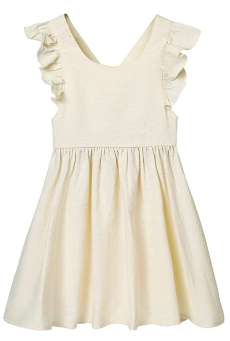 45% Cotton and 55% Linen Imported Drawstring closure Hand/Machine Wash Material: Toddler dress use high-quality cotton linen,super soft, friendly to your baby's skin. Style:A frilly sleeveless dress for girls, perfect for your princess to play by the sea. there are 2 buttons on the back that can be adjusted at will. Size: Baby outfit fit for summer dress for toddler girls 12-24 months,girls linen dress 2t, linen dress 3T, toddler sun dresses 4t, summer white toddler dress 5t, summer dress Toddler White Dress, Toddler Sun Dress, Baby Girl Summer Dresses, Summer/fall Outfits, Fits For Summer, Baby Girl Summer, Cotton Dress Summer, Girls Dresses Summer, Toddler Girl Dresses