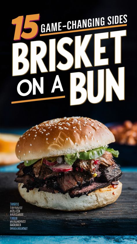 🤤🍔 Elevate your brisket sandwich game with these mouthwatering side dish ideas! #brisket #sandwich #sidedish Brisket Sandwiches Ideas For Party, What Goes Good With Brisket, Brisket Sandwiches Ideas, What To Serve With Brisket, Bbq Brisket Sandwich, Brisket Sides, Brisket Side Dishes, Brisket Sandwiches, Beef Brisket Sandwich