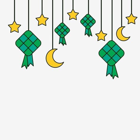 Malay Illustration, Ketupat Illustration, Idul Fitri Design, Ketupat Png, Ramadhan Design, Poster Ramadhan, Moon Food, Eid Wallpaper, Wallpaper Ramadhan