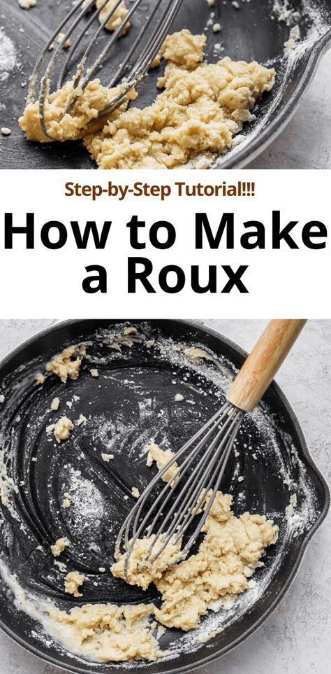 Basic Roux Recipe, Rue Recipe, How To Make Roux, Roux Sauce, Roux Recipe, Gluten Free Dairy Free Dinner, Homemade Turkey Gravy, Good Gravy, Weekend Cooking