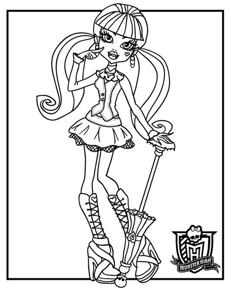 Dibujos para colorear Monster High Draculaura Monster High Coloring, Draculaura Monster High, Free Printable Kindergarten Worksheets, Coloring Pages For Teenagers, Kinder Worksheets, Blank Coloring Pages, Monster High Draculaura, Slumber Party Games, Out Of Mind