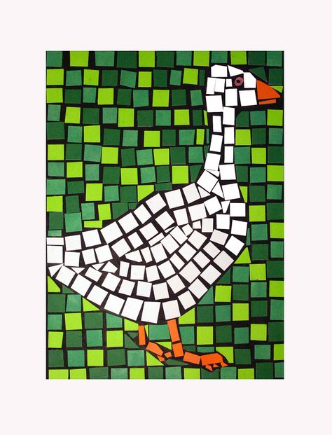 BIRD MOSAIC | Flickr - Photo Sharing! Mosaics For Kids, Bird Mosaic, Paper Mosaic, Mosaic Art Projects, Homeschool Art, Art Lessons Elementary, School Art Projects, Mosaic Projects, Art Lesson Plans